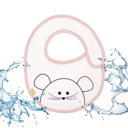 Lassig WaterProof Bib Little Chums S Mouse - لاسيج - Image 2