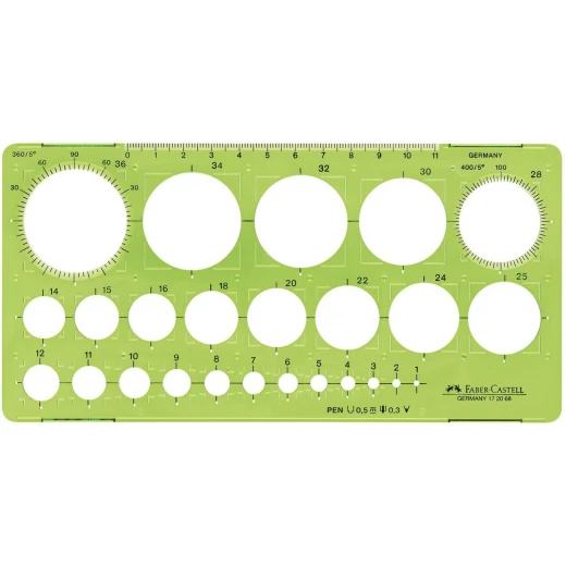 Faber- Castell  Drawing template circles - فابر كاستل - Image 2