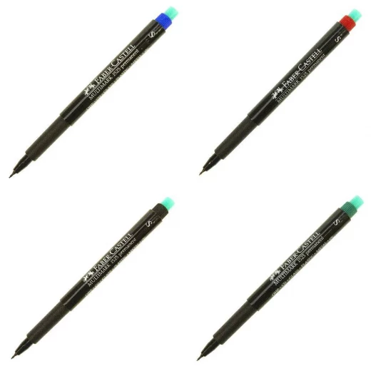 Faber- Castell OHP Marker Permanent S, Green - Faber Castell - Image 2