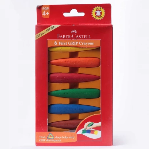Faber Castell Wax Crayons Grip early age 6cl Faber Castell Wax Crayons Grip early age 6cl