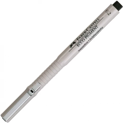 Faber-Castell Ecco Pigment FIneliner 0.2mm Black Ink Pen - فابر كاستل - Image 2