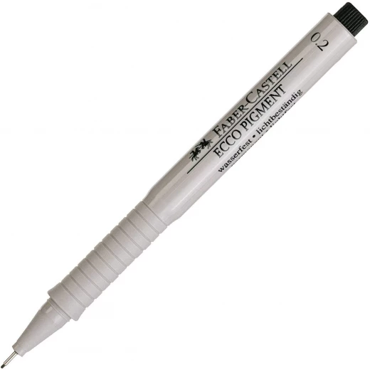 Faber-Castell Ecco Pigment FIneliner 0.2mm Black Ink Pen - فابر كاستل - Image 3