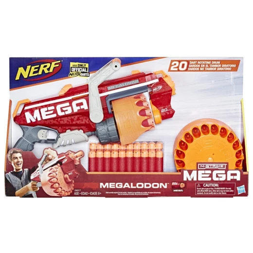 Megalodon Nerf N-Strike Mega Toy Blaster with 20 Official Nerf Mega Whistler Darts Megalodon Nerf N-Strike Mega Toy Blaster with 20 Official Nerf Mega Whistler Darts