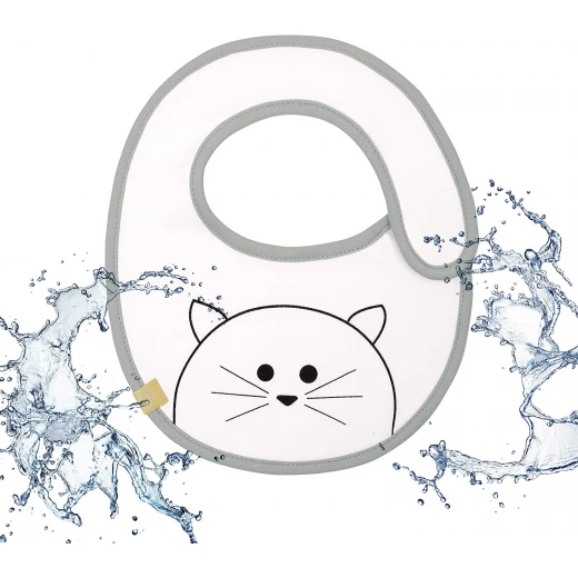 Lassig WaterProof Bib Little Chums M Cat - لاسيج - Image 3