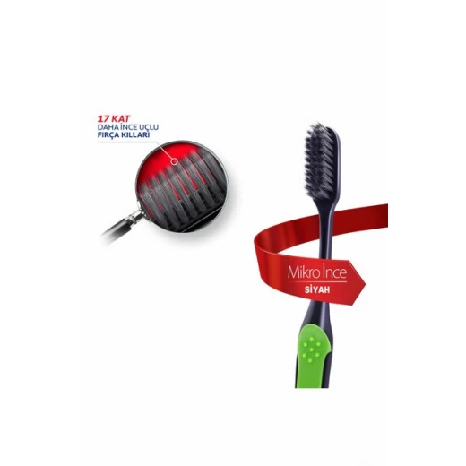 Colgate Toothbrush SlimSoft Wood Charcoal 1 Plus 1 - Colgate - Image 3