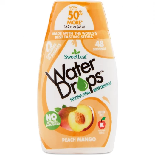 SweetLeaf Water Enhancer Peach Mango Drops 48ml SweetLeaf Water Enhancer Peach Mango Drops 48ml