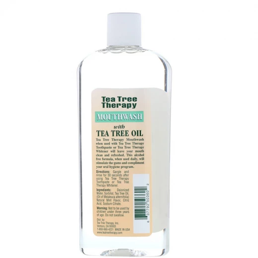 Tea Tree Therapy, Tea Tree Oil Mouthwash, Natural Fresh Flavor, (354 ml) - تي تري ثيرابي - Image 2
