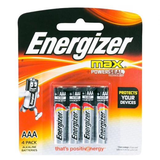 Energizer Battery Max (AAA) E92 BP4 3+1 Free Energizer Battery Max (AAA) E92 BP4 3+1 Free
