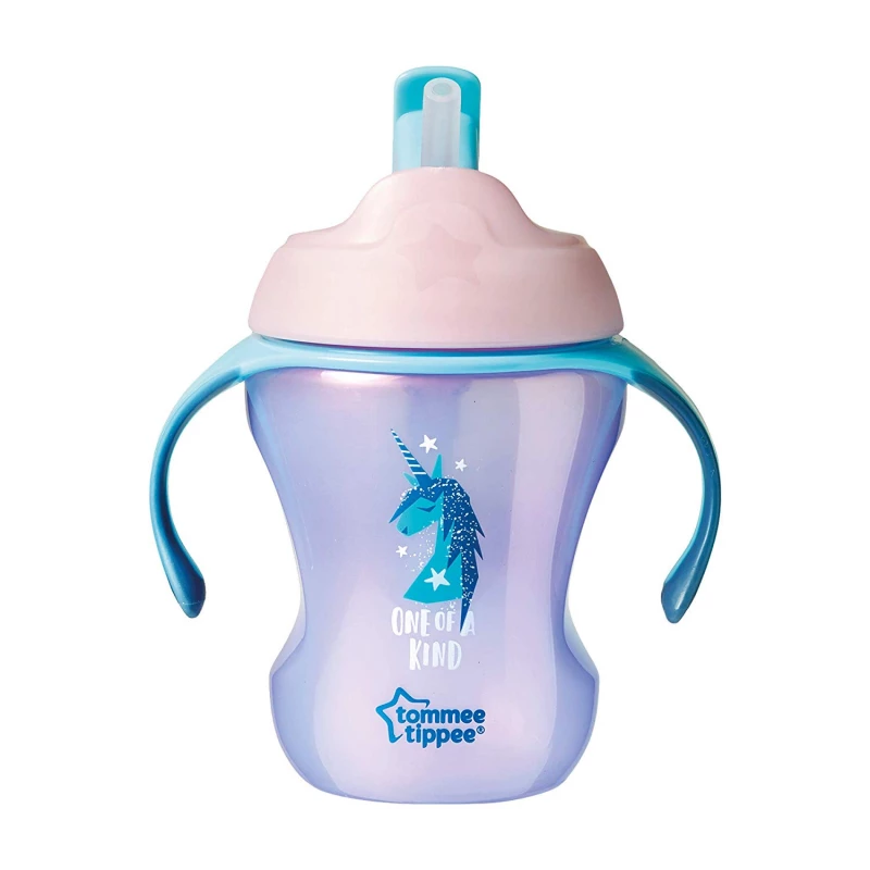 Tommee Tippee Easy Drink Straw Cup 230ml, Pink - تومي تيبي