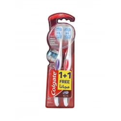 Colgete Toothbrush Optic White 360 Soft 1 plus 1 free, Assorted