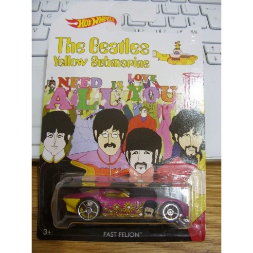 Mattel Hot Wheels Beatles Vehicles - 5 Designs, Assortment - هوت ويلز - Image 4