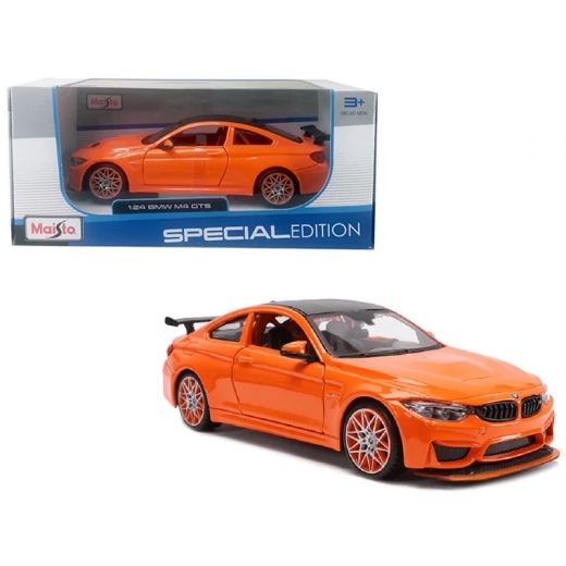 Maisto 1/24 BMW M4 GTS with Orange Wheels Diecast Model Car, Assorted Maisto 1/24 BMW M4 GTS with Orange Wheels Diecast Model Car, Assorted