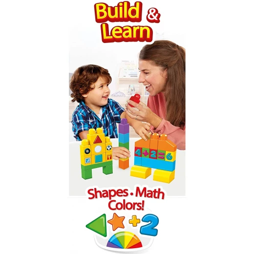 Mega Bloks Building Basics Let's Get Learning 150-Piece Set - ميجا بلوكس - Image 2