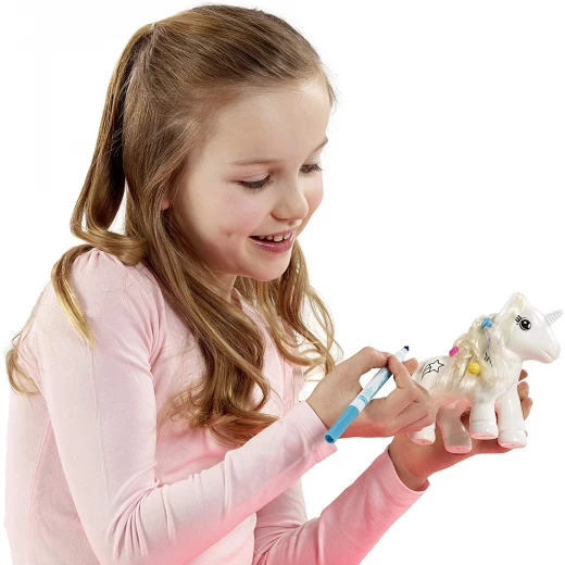 Crayola Colour n Style Unicorn Craft Kit with Washable Felt Tip Colouring Pens - كرايولا - Image 4