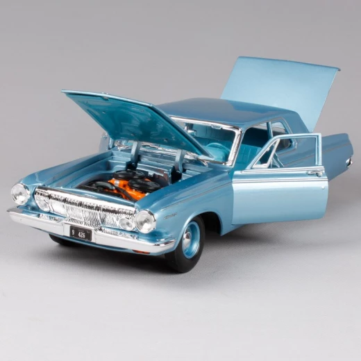Maisto Dodge 330 1963  Blue 1/18 Diecast Model Car - مايستو - Image 2