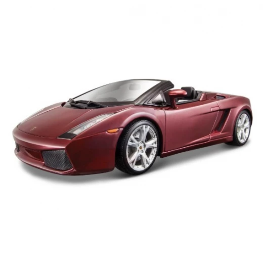 Maisto Lamborghini Gallardo Spyder Burgundy 1/18 Diecast Model Car, Assorted - مايستو - Image 4