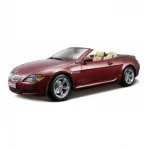 Maisto 1:18 BMW M6 E64 Convertible Burgundy Diecast Model Car, Assorted - مايستو