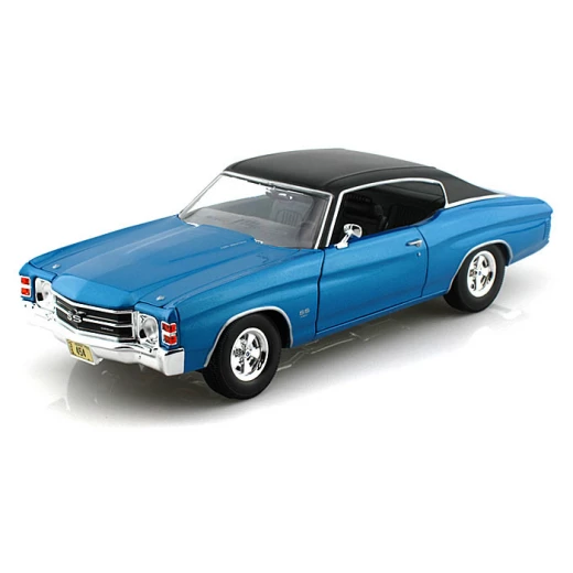 Maisto 1971 Chevrolet Chevelle SS 454 Blue 1/18 Diecast Model Car, Assorted