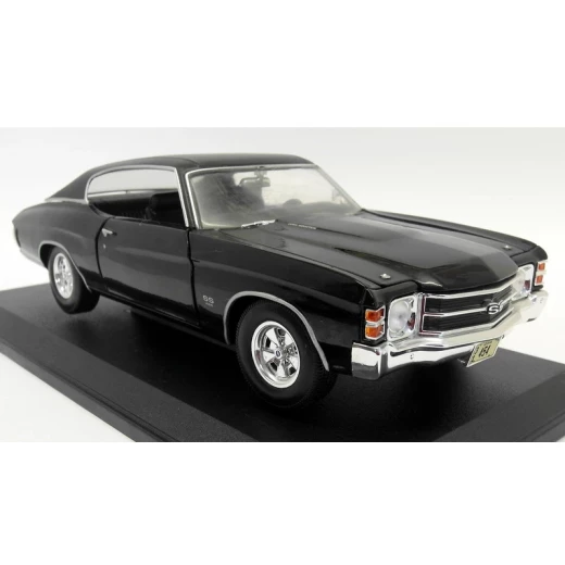 Maisto 1971 Chevrolet Chevelle SS 454 Blue 1/18 Diecast Model Car, Assorted - مايستو - Image 4