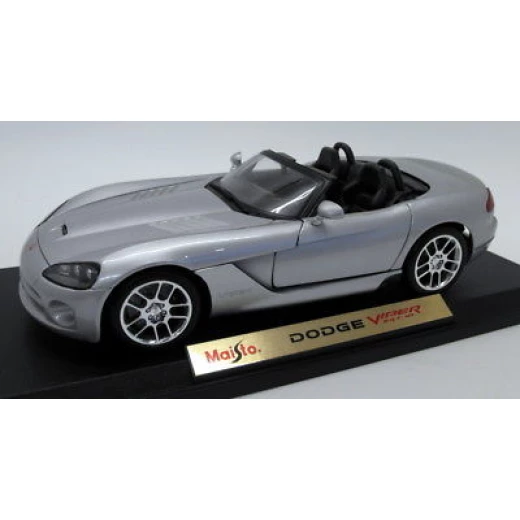 Maisto Dodge Viper Srt10 Convertible, 1/18 Scale Diecast Model Toy Car, Assorted - مايستو - Image 2