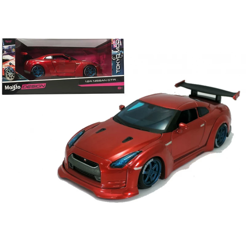 Maisto Nissan GT-R - 1/24 car model, Tokyo design, red color - مايستو