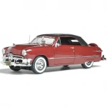 Maisto 1950 Ford Convertible, Red - 1/18 Scale Diecast Model Toy Car - مايستو
