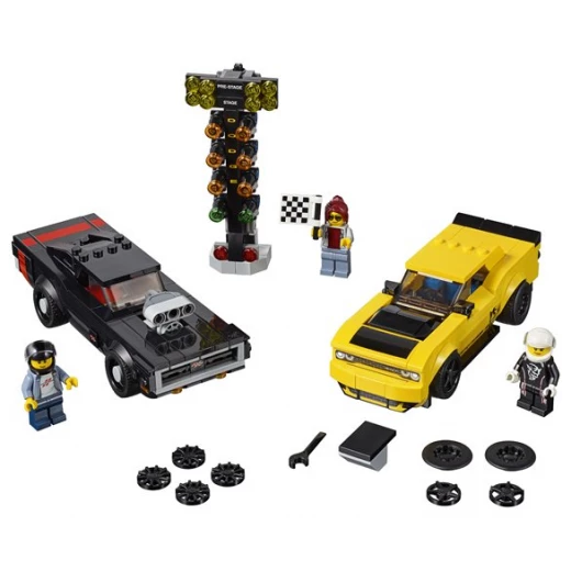 LEGO 2018 Dodge Challenger SRT Demon and 1970 Dodge Charge - ليجو - Image 3