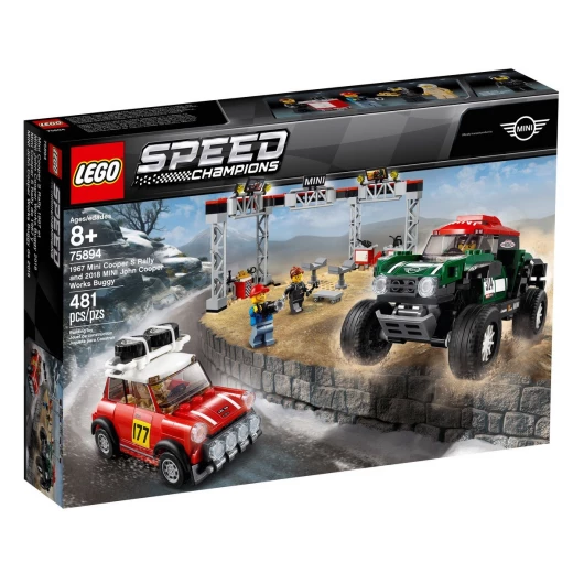 LEGO 1967 Mini Cooper S Rally and 2018 MINI John Cooper Works Buggy LEGO 1967 Mini Cooper S Rally and 2018 MINI John Cooper Works Buggy