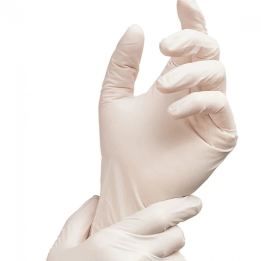 Nitrile Examination Gloves White MEDIUM - Image 2