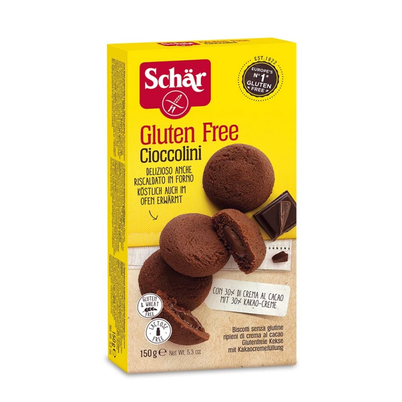 Schar Gluten Free Cioccolini Cream Filled Biscuits 150 g - شار