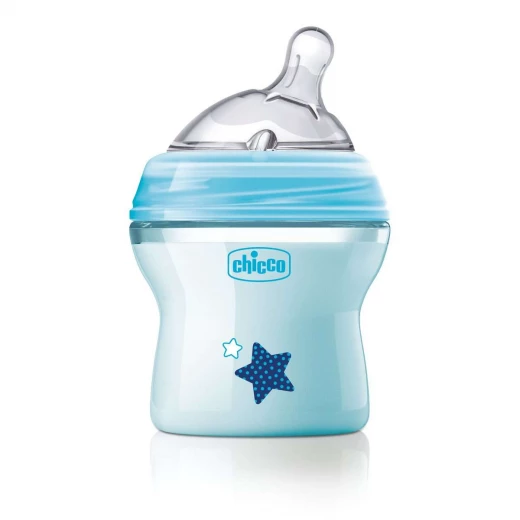 Chicco - Natural feeling 0M+ 150 ml Regular Flow - Blue Chicco - Natural feeling 0M+ 150 ml Regular Flow - Blue