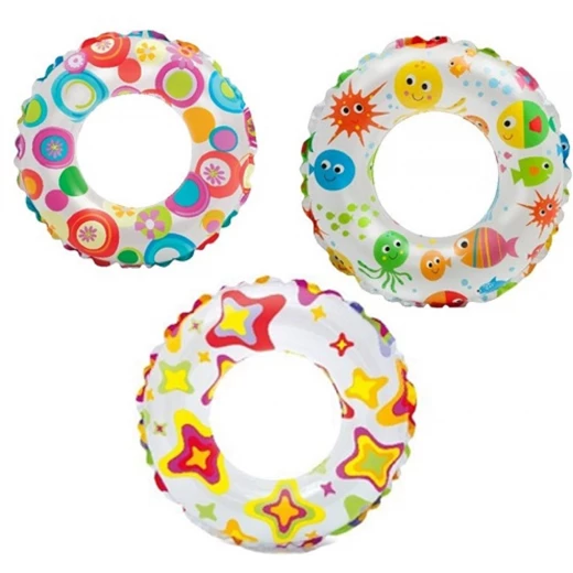 Intex - 61 cm Lively Print Swim Ring, Assortment Intex - 61 cm Lively Print Swim Ring, Assortment