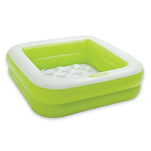 Intex - Square Inflatable Pool, Green Intex - Square Inflatable Pool, Green