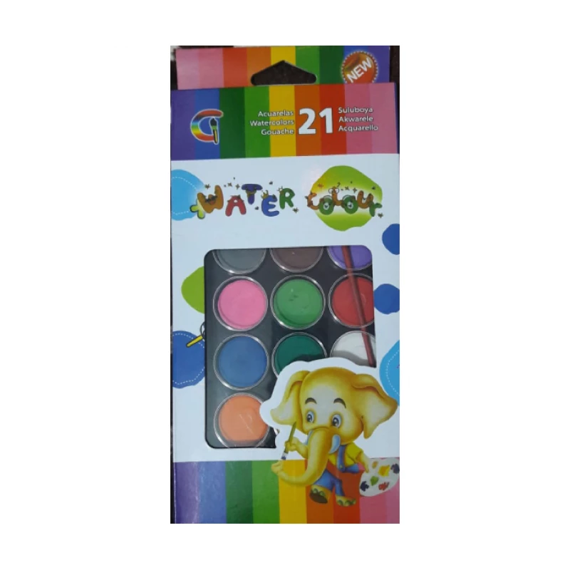 Gouache Acuarelas watercolour 21 colors