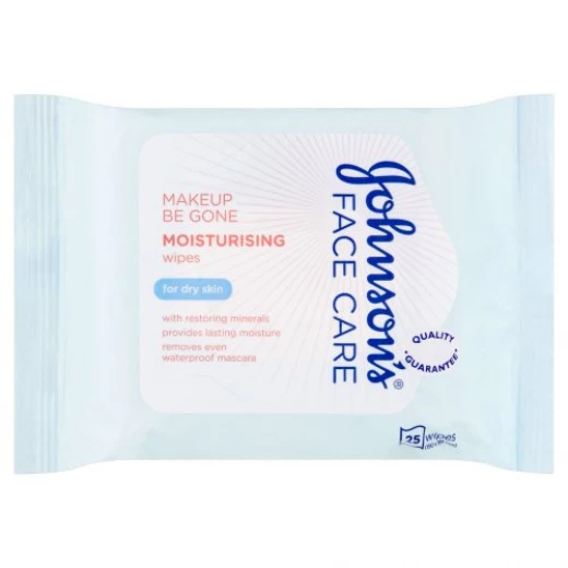 Johnsons Face Care Moisturising Facial Cleansing Wipes, 25 Count Johnsons Face Care Moisturising Facial Cleansing Wipes, 25 Count