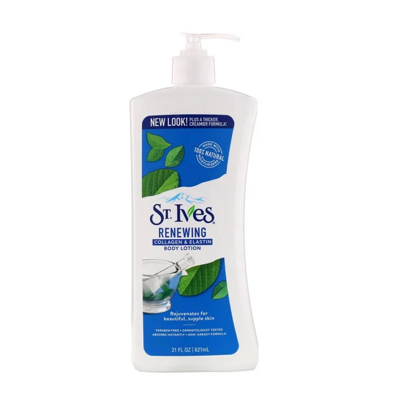 St. Ives, Body Lotion, Renewing, Collagen & Elastin, 21 fl oz (621 ml) - اس تي ايفيس