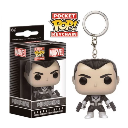 Funko Pocket Pop Punisher Bobblehead Keychain Action Figure Funko Pocket Pop Punisher Bobblehead Keychain Action Figure