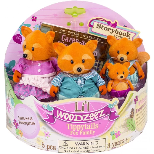 Li'l Woodzeez The Tippytail Fox Family with storybook Li'l Woodzeez The Tippytail Fox Family with storybook