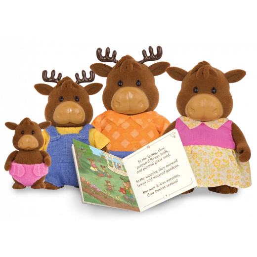 Li'l Woodzeez The VanderhoofTM Moose Family with storybook - ليل ودزيز - Image 3