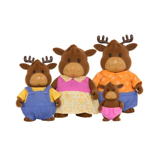 Li'l Woodzeez The VanderhoofTM Moose Family with storybook - ليل ودزيز - Image 2