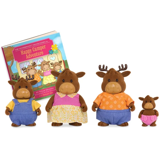 Li'l Woodzeez The VanderhoofTM Moose Family with storybook - ليل ودزيز - Image 4
