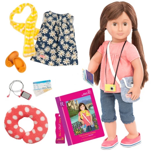 Our Generation 18-inch Reese Doll with Book Our Generation 18-inch Reese Doll with Book