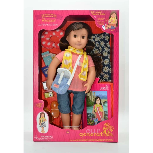 Our Generation 18-inch Reese Doll with Book - أور جيناريشن - Image 2