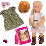Our Generation DELUXE Safari Doll with a book of 46 centimeters - أور جيناريشن