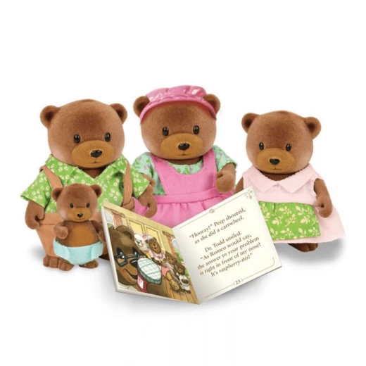 Li'l Woodzeez The Healthnuggle Bear Family with storybook - ليل ودزيز - Image 3