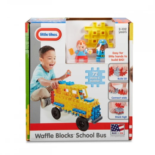 Little Tikes Waffle Blocks™ - School Bus - ليتل تايكس - Image 6