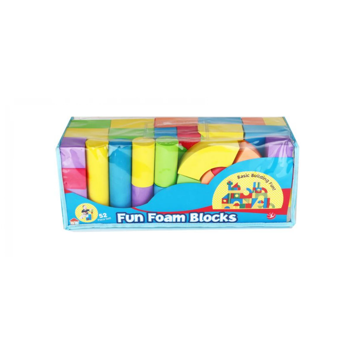 Educational Foam Building Blocks 52 Piece Set for Kids Creative Play ...