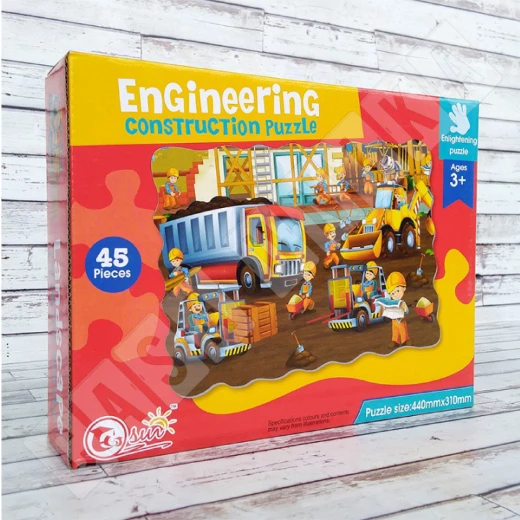 Jigsaw Puzzle Engineering Construction 45 Pieces Jigsaw Puzzle Engineering Construction 45 Pieces