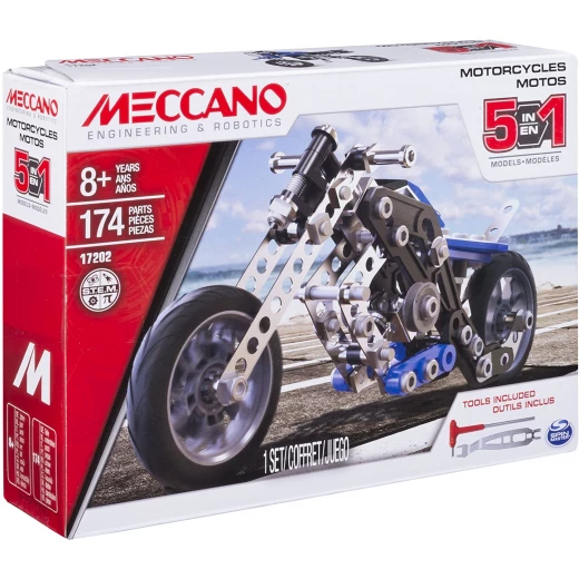 Meccano, 5-in-1 Model - Motorcycles Meccano, 5-in-1 Model - Motorcycles