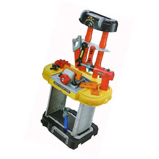 3 in 1 Small Engineer Build Beam Workshop Playset with Travel Luggage Trolley for Kids - Image 7